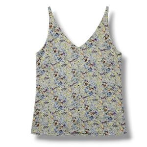 CaBi women's yellow multicolor floral lined tank top  - xs